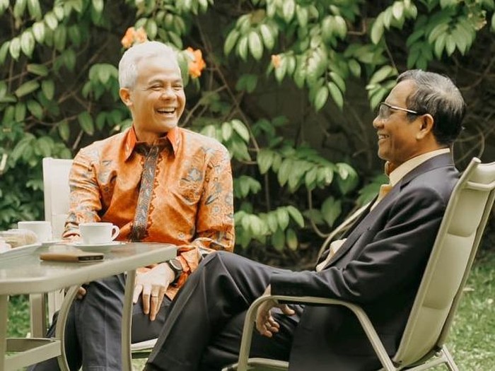 Ganjar Pranowo dan Mahfud MD. Foto: instagram ganjar pranowo 