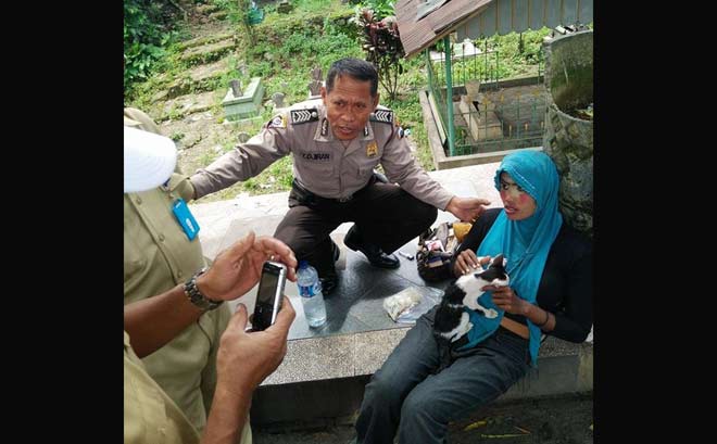 Dinas Sosial Kabupaten Blitar memeriksa ODGJ yang tengah hamil 6 bulan.