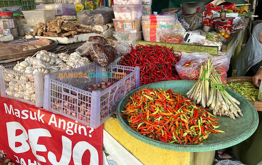 Cek perububahan harga sembako di Yogyakarta hari ini. Foto: Bangsaonline.