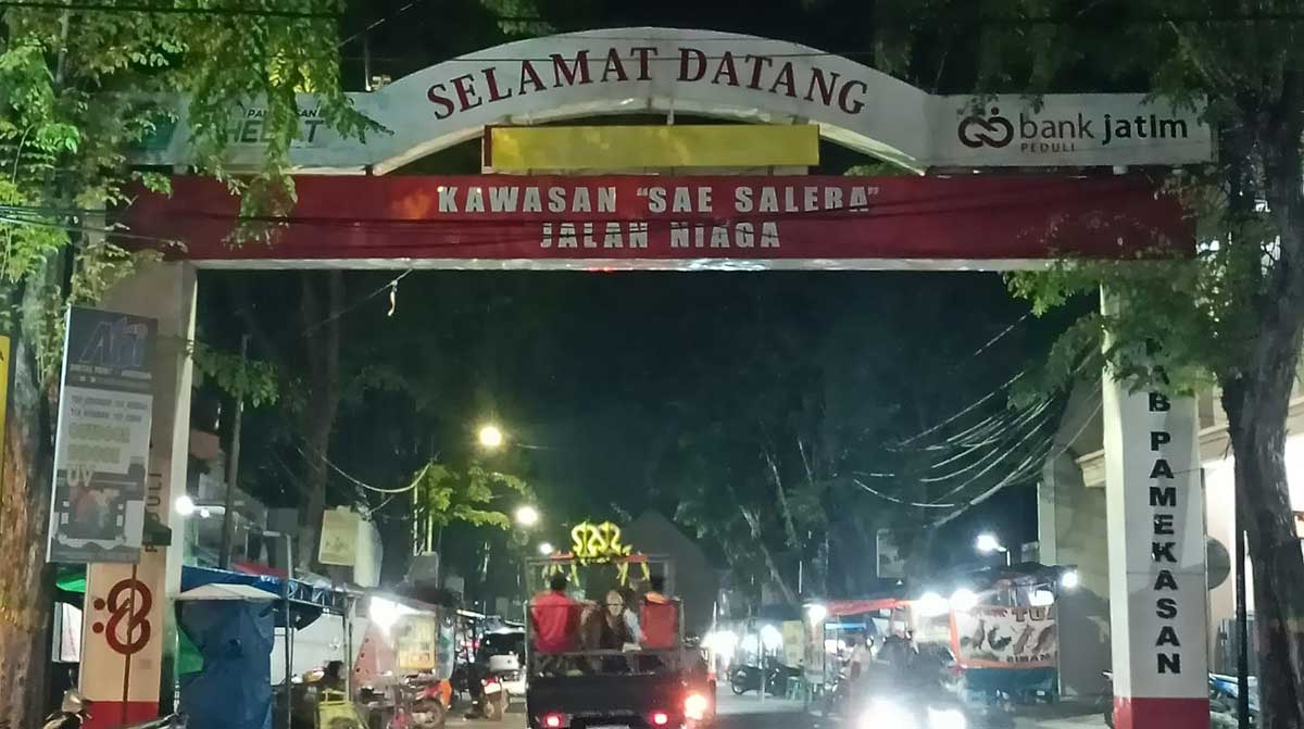 Salah satu Sentra PKL di Pamekasan.