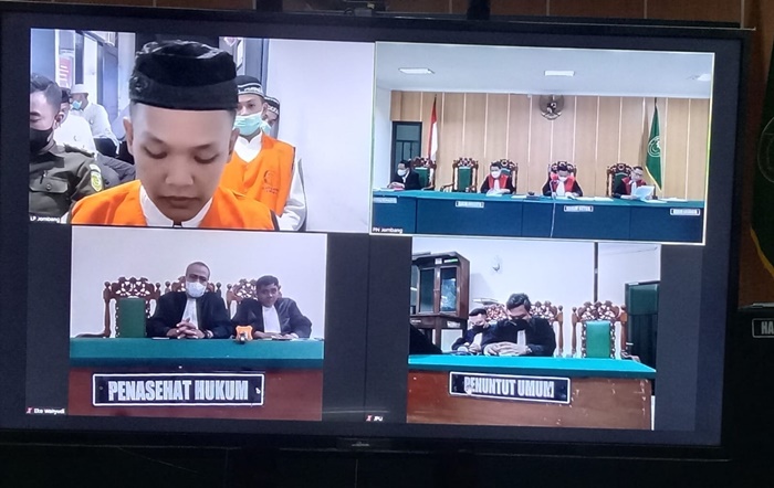 Sidang Tubagus Muhammad Joddy di Pengadilan Negeri Jombang.