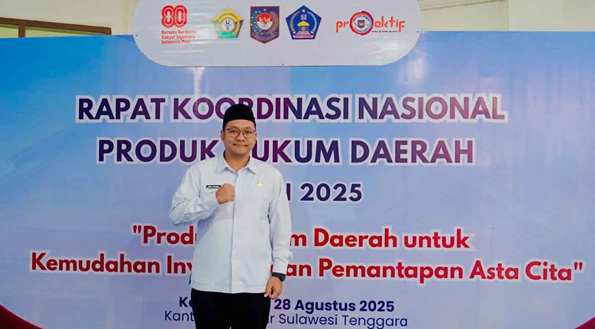 Wakil Bupati Mojokerto saat menghadiri Rakornas PHD 2025. 