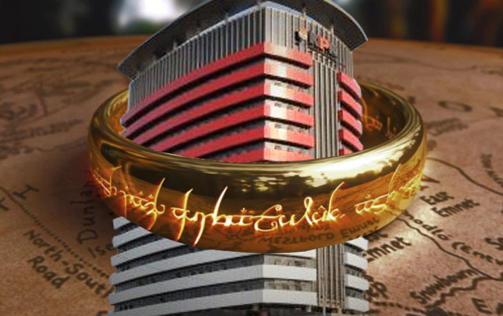 Ilustrasi cincin Lord of the Ring dan KPK.