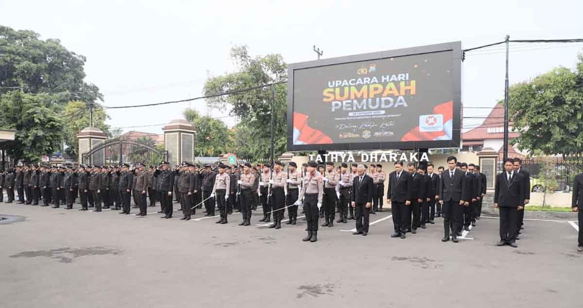 Polres Kediri Kota Gelar Upacara Sumpah Pemuda, Serukan Semangat Bersatu dan Bergerak