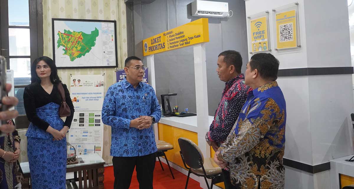 Wamen ATR/BPN Tinjau Pelataran di Kantah Kota Pasuruan