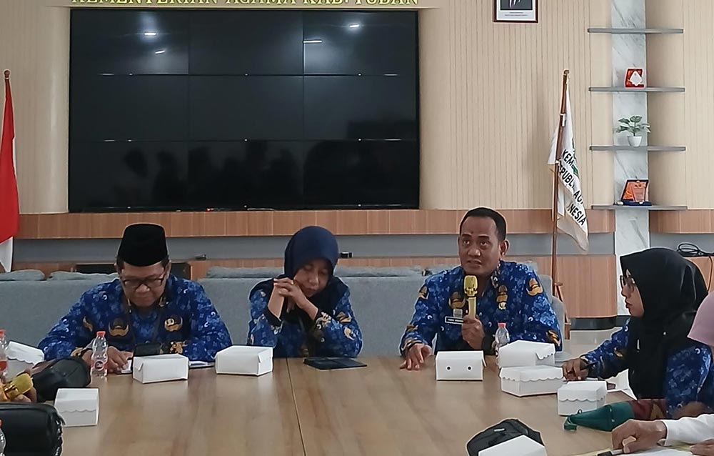 Kemenag dan Dinkes Tuban saat rakor terkait pematangan kegiatan pemberangkatan jemaah haji 2026.