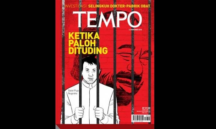 Cover Majalah Tempo yang kini lenyap di agen-agen di Surabaya
