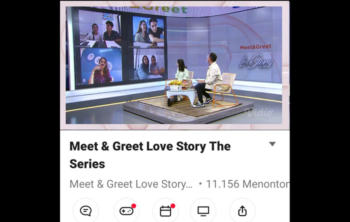 Suasana Meet and Greet Love Story The Series.