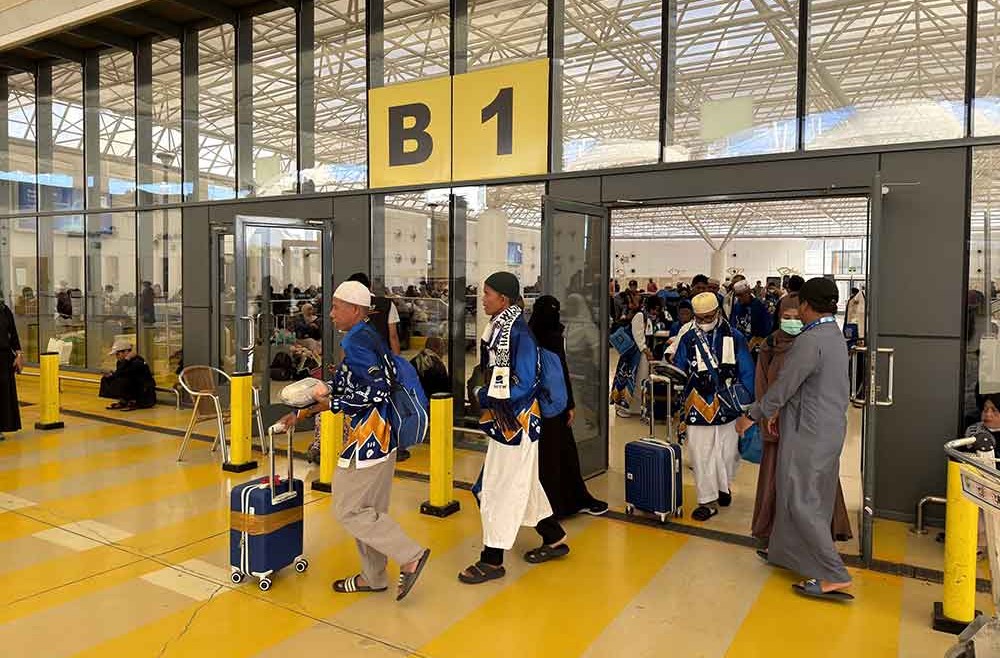 Jemaah umrah Indonesia telah tiba di tanah air. (Ist)