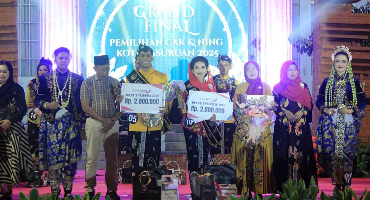Cak Najib dan Ning Keysa saat terpilih menjadi Duta Wisata Pasuruan 2025.