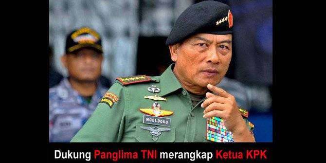 Meme Jenderal Moeldoko jadi Ketua KPK. (facebook)