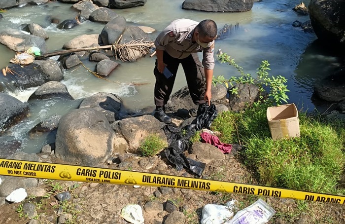 Lokasi ditemukannya jasad bayi yang baru dilahirkan itu.