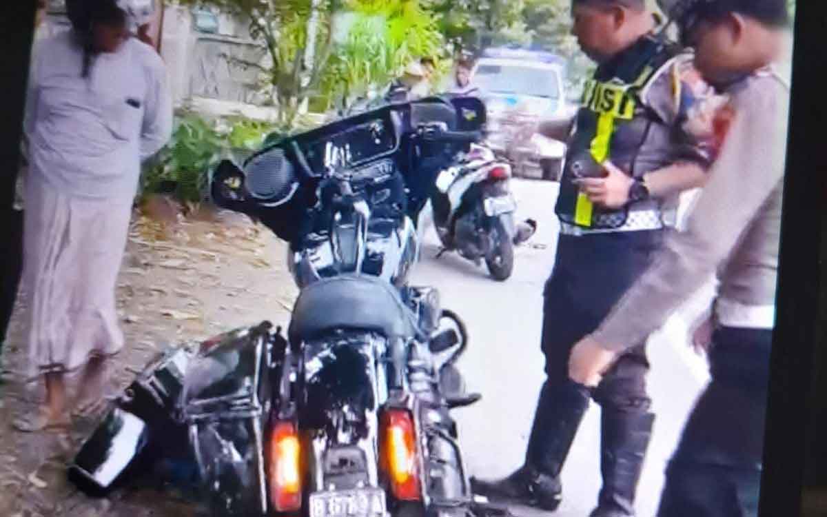 Kendaraan Motor Harley Davidson milik Renville Antonio Bendum Demorkrat. Foto: Dokumentasi Polres Situbondo