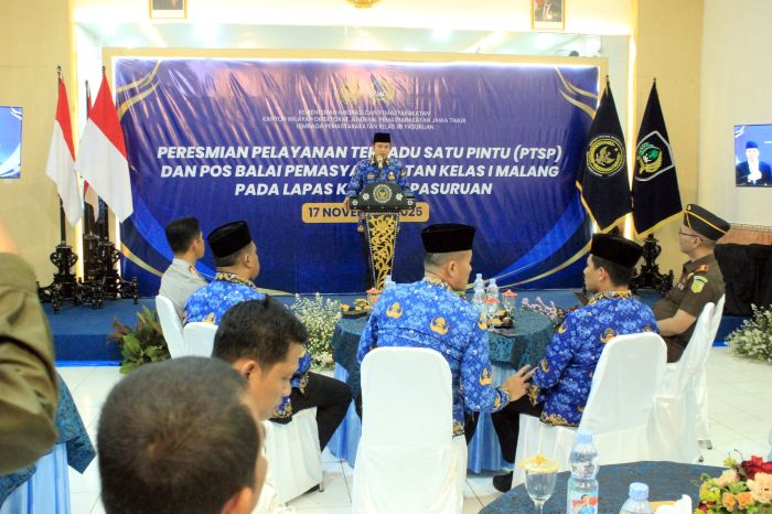 Wakil Wali Kota Pasuruan, M Nawawi saat memberi sambutan