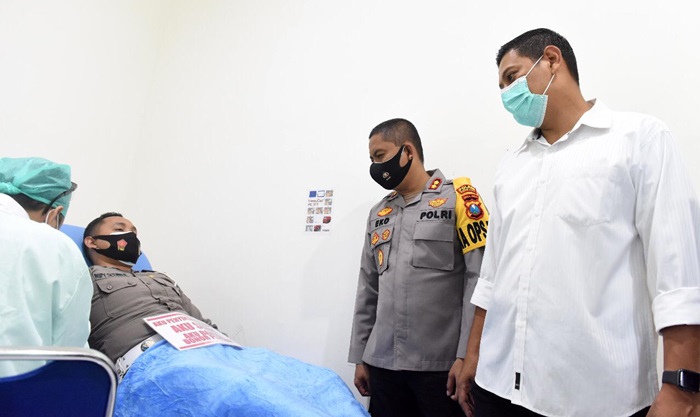 Wali Kota Kediri dan Forkopimda Antar Pendonor Plasma ke PMI