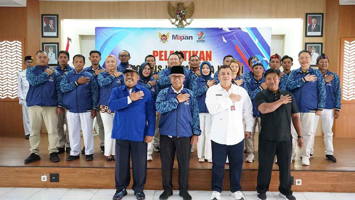 Wakil Wali Kota Kediri bersama pengurus Kormi. Foto: Ist