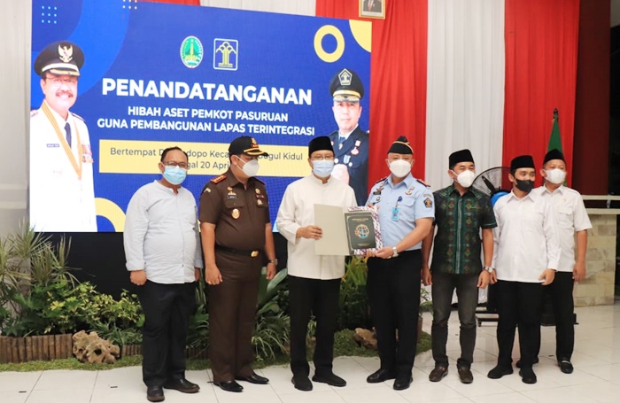 Pemkot Pasuruan Hibahkan Aset Tanah untuk Pembangunan Lapas Terintegrasi
