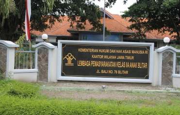 LP Anak II Blitar di Jl Bali Kota Blitar. Foto: tri susanto/BANGSAONLINE