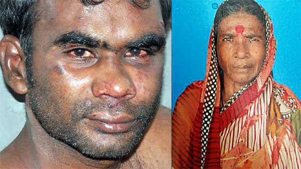 Sunil Kuchakurni  dan ibu kandungnya sendiri, Yelava Kuchakurni. foto: mirror.co.uk