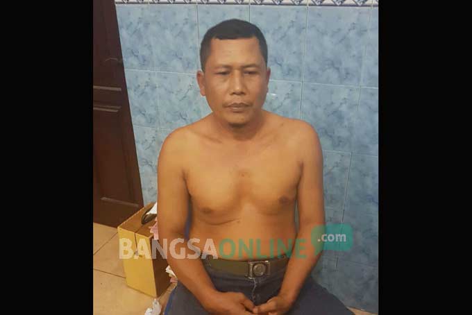Danjen Kopassus palsu yang diamankan Polres Jombang. foto: ROMZA/ BANGSAONLINE