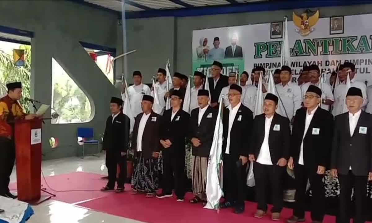 Prosesi pelantikan PW SNNU Jatim dan PC SNNU se-Jatim di Jember. Foto: Ist