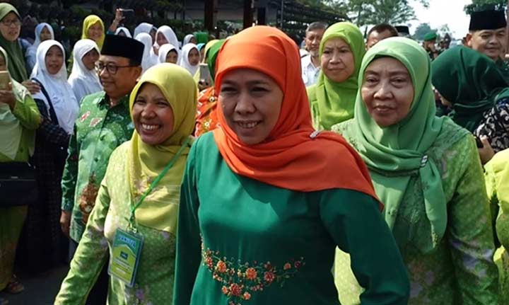 Hadiri Halal Bihalal Muslimat NU di Blitar, Khofifah: One Day One Juz Lebih Baik daripada Bermedsos