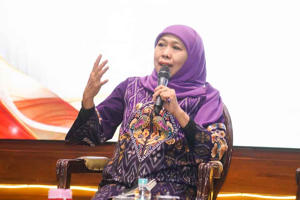 Gubernur Khofifah mengajak sinergi Otoritas Jasa Keuangan (OJK) untuk memperkuat literasi dan akses keuangan di pedesaan. (Ist)