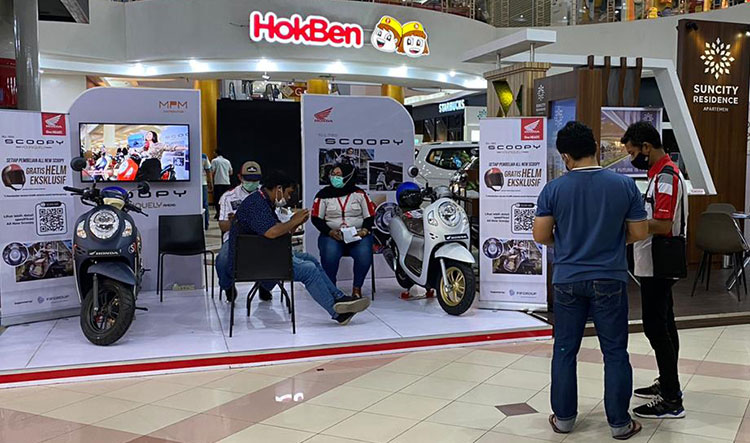 Suasana Exhibition All New Honda Scoopy. (foto: ist)