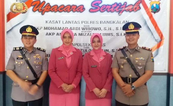 Kapolres Bangkalan Lantik AKP Andhika Mizaldy Lubis sebagai Kasatlantas