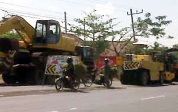Jalan yang akan dipasang JPU.