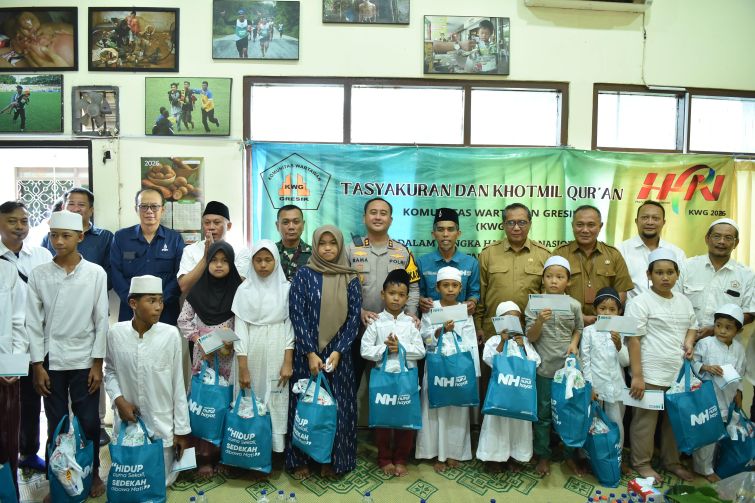 Santunan yatim digelar KWG kerjasama dengan Yayasan Nurul Hayat dalam rangka HPN 2026. foto: ist.
