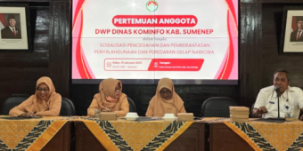 Dharma Wanita Diskominfo Sumenep dan BNNK Gelar Sosialisasi P4GN