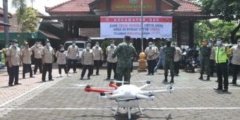 Forkopimda dan Unmuh Malang Siagakan Drone Penyemprot Disinfektan