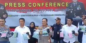 Polrestabes Surabaya Amankan 28,275 Kg Sabu dan Puluhan Ribu Pil Ekstasi