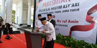 Diresmikan, Wapres Ma'ruf Amin Berharap Masjid KH Hasyim Asyari Jadi Pusat Kegiatan