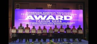 PA Pamekasan Raih PTA Award Terbaik E-Court Tingkat Pertama se-Jawa Timur 