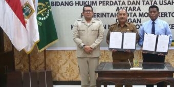 Pemkot Bersama Kejari Kota Mojokerto Teken MoU Bidang Hukum Perdata dan Tata Usaha Negara