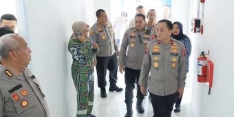 Wakapolda Jatim Tinjau Lokasi Pembangunan Gudang Ketahanan Pangan di Mojokerto