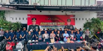 Polresta Malang Kota Ungkap 44 Kasus Kejahatan pada Operasi Sikat Semeru 2025