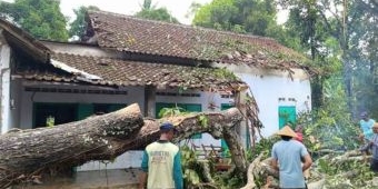 Diterjang Angin Kencang, Rumah dan Dua Motor Milik Warga Blitar Rusak