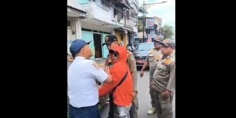 Bentor Nyaris Bentrok dengan Petugas di Alun-Alun Kota Pasuruan
