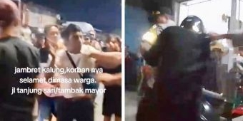 Warga Lumpuhkan 2 Jambret di Asemrowo