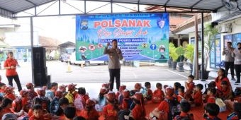 Satlantas Polres Madiun Gelar Polsanak, Edukasi Tertib Lalu Lintas Sejak Dini dan Antibullying