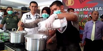 Polres Lumajang Musnahkan Barang Bukti 5 Kg Sabu, Tersangka Terancam Hukuman Mati