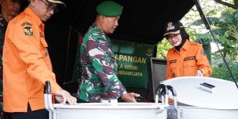 Pimpin Apel Siaga Banjir, Wali Kota Kediri Terima Bantuan dari BPBD Jatim