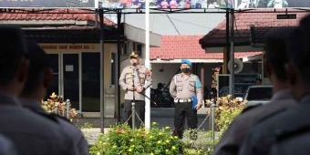 Pimpin Apel, Kapolres Mojokerto Kota Berterima Kasih soal Pengamanan Nataru yang Kondusif