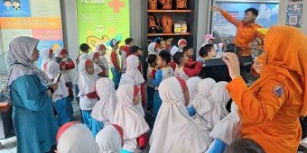 Kunjungan Pembelajaran ke Tenpina BPBD Jatim, KB-TK Al-Muslim Jadi Sekolah Pertama di 2025