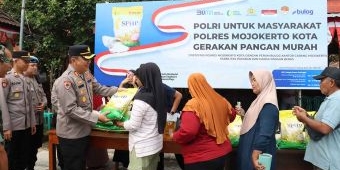 Kapolres Mojokerto Kota Dukung Gerakan Pangan Murah