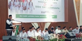 Lazisnu PCNU Bangil Gelar Santunan 1000 Anak Yatim, Gus Afif : Tantangan Hidup Meraka Sangat Berat