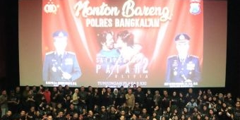 Polres Bangkalan Gelar Nobar Sayap-Sayap Patah 2, Ajak Masyarakat Resapi Tugas Kemanusiaan